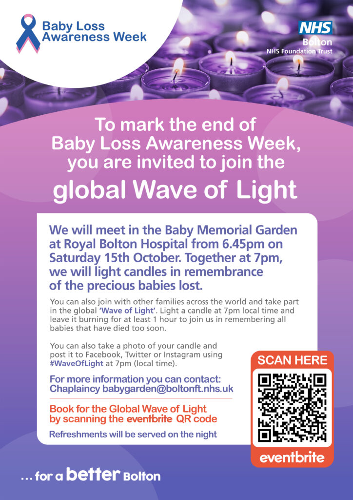 Bolton invited to light candles to remember lives of babies Bolton NHS FT