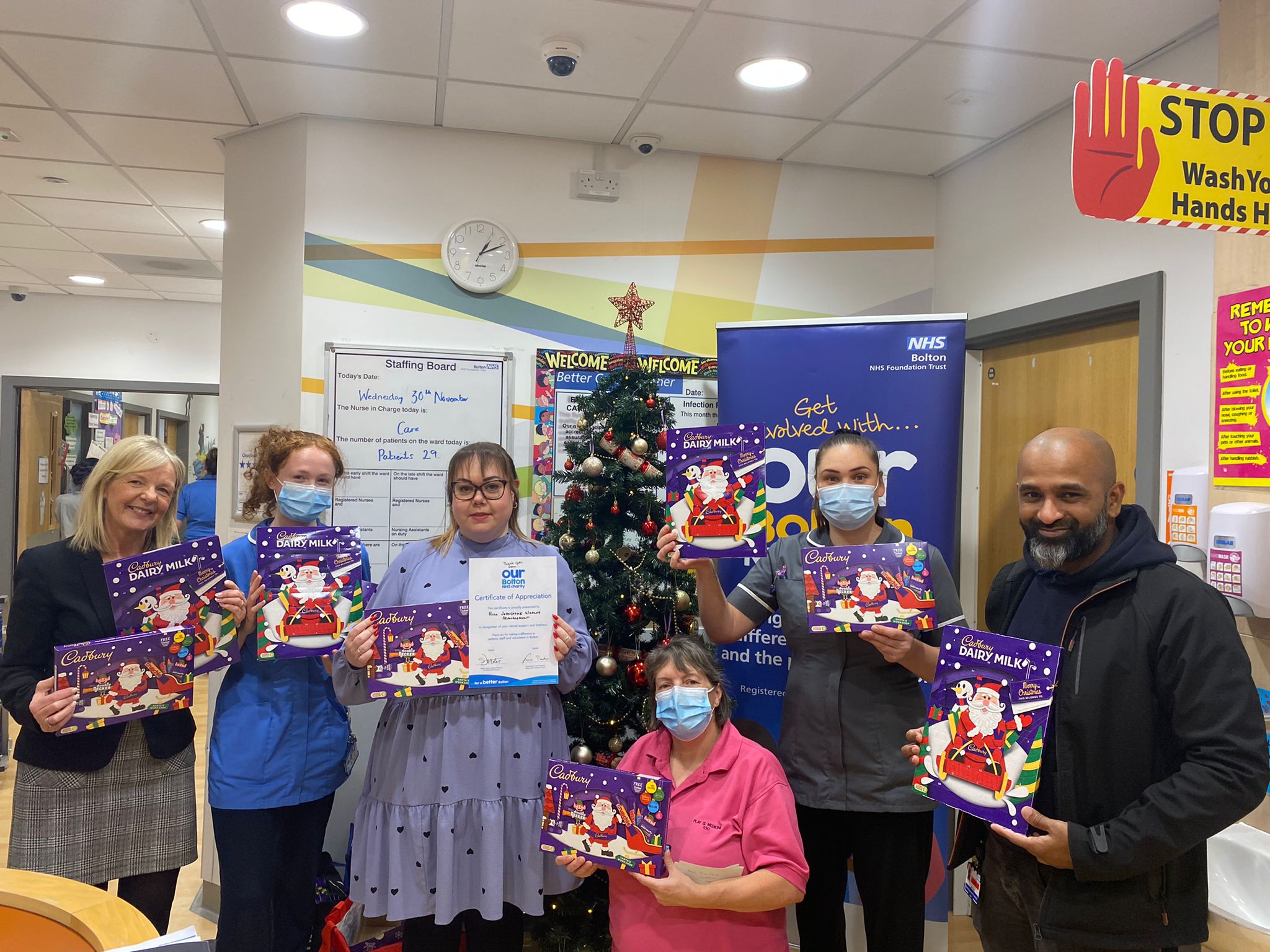 More than 60 advent calendars gifted to Royal Bolton Hospital children