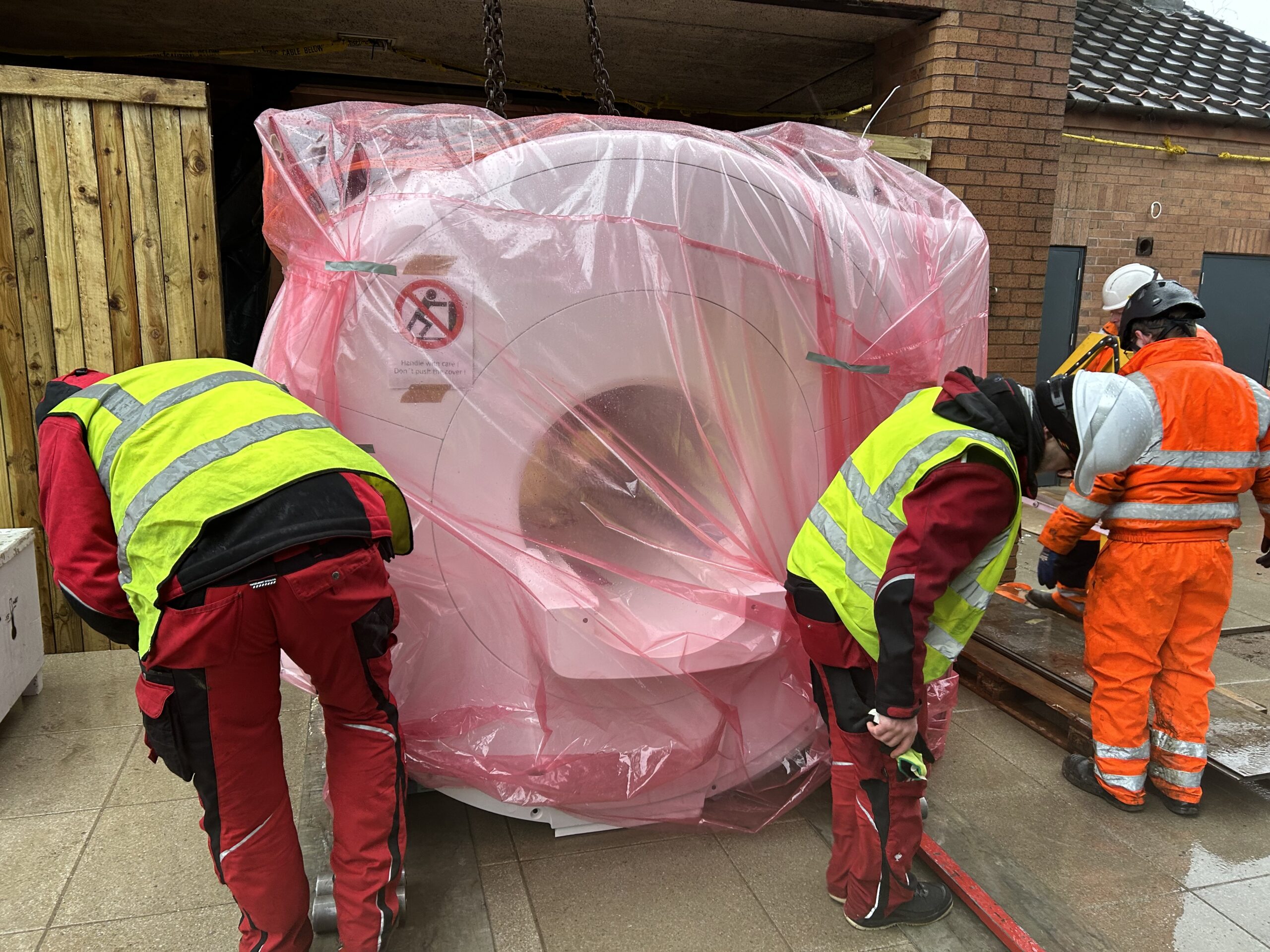 MRI scanner before being moved into Community Diagnostic Centre