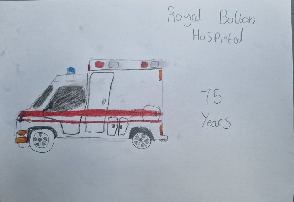 Drawing of ambulance