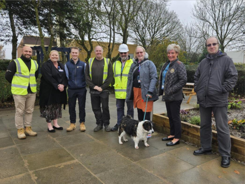 Overbury and Bolton NHS staff in refreshed Baby Memorial Garden