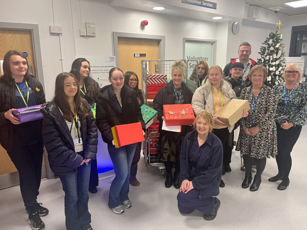 Eccles College students and Bolton staff