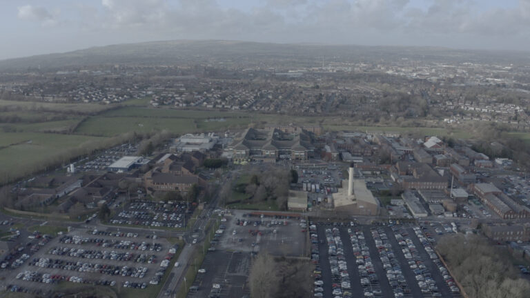 Aerial view of Bolton