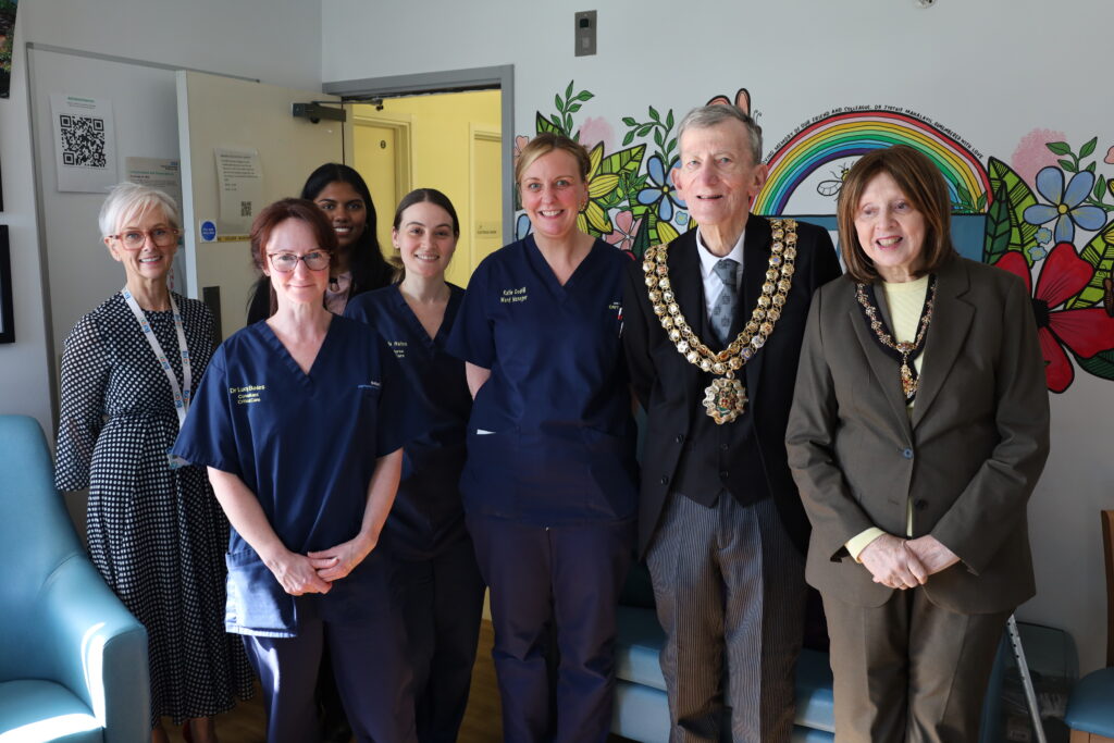 Mayor of Bolton with Critical Care staff