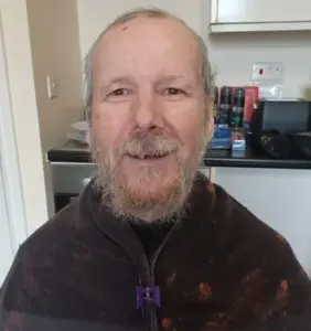 Michael before he received his haircut and beard shaved