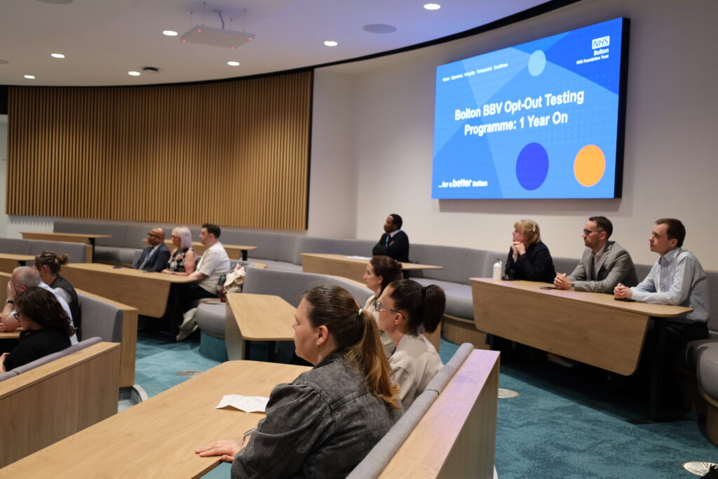 A presentation about Bolton's first year of testing for blood borne viruses in it's Emergency Department