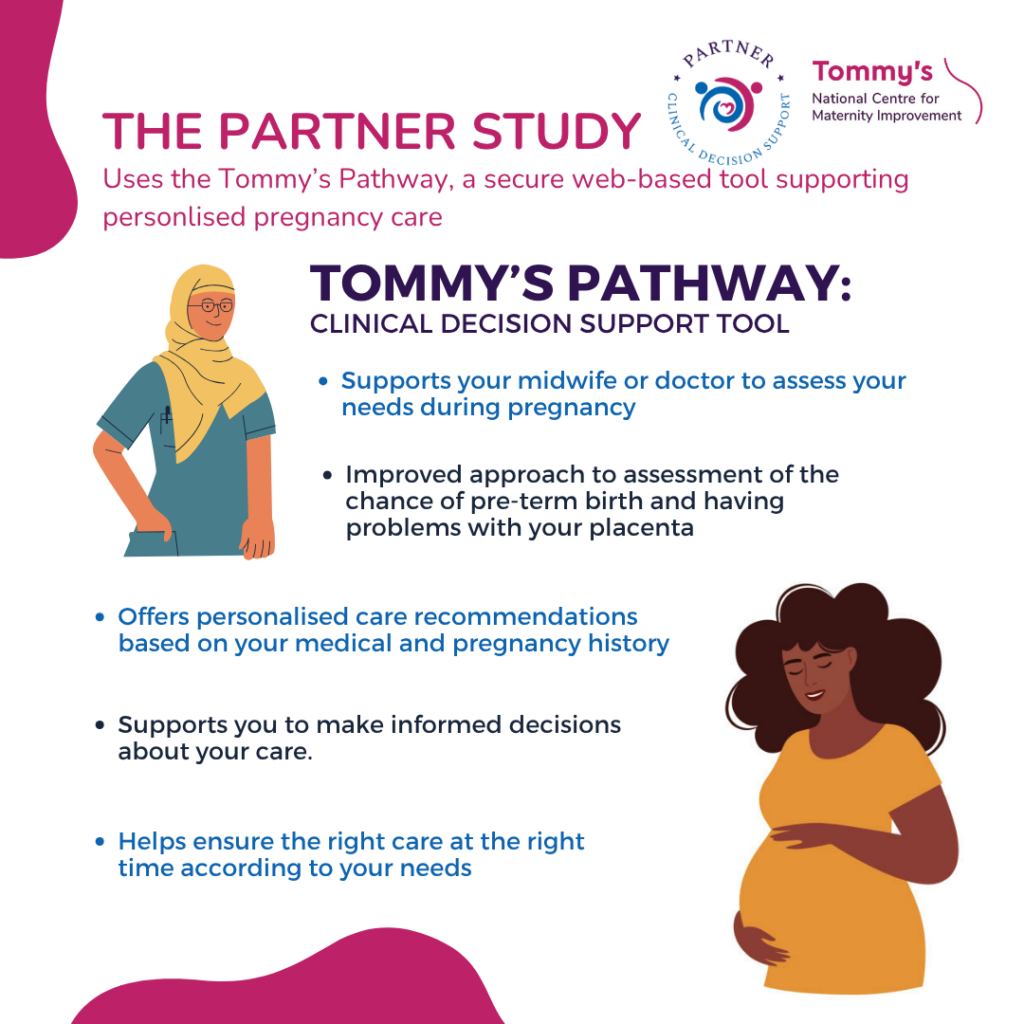 Graphic explaining how Tommy's Pathway works